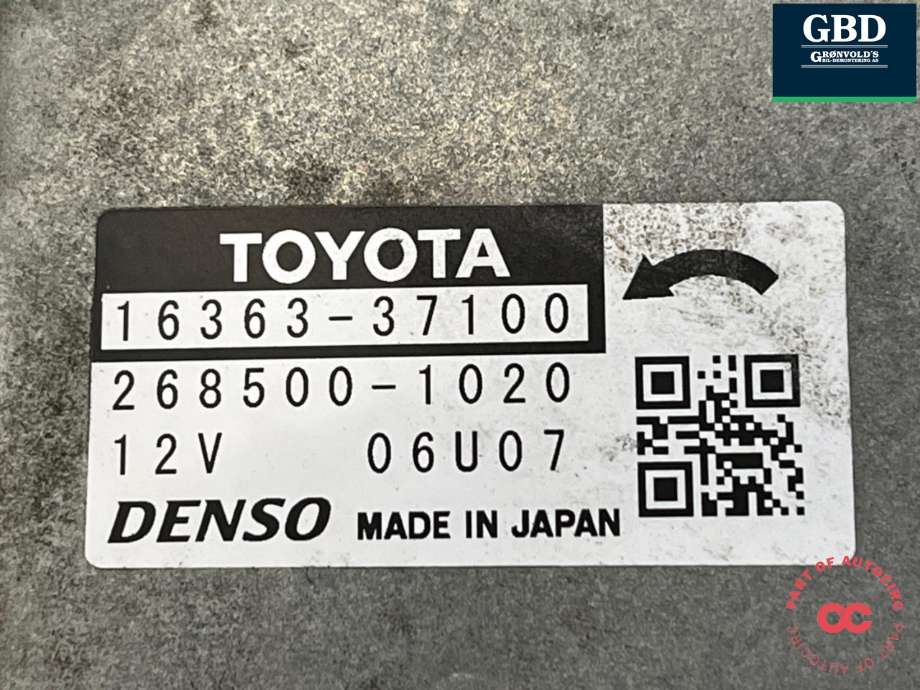 Kjølevifte elektrisk til Toyota Prius 2016-2023 (Type IV) (combi) (combi) (1671137180|1636137100|1636137110)