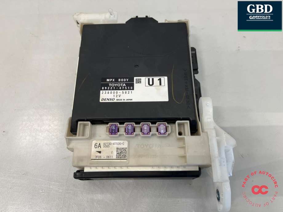 Styreenhet comfort (BCM) til Toyota Prius 2016-2023 (Type IV) (combi) (combi) (892204EN20|89221-47510|23800-5821)