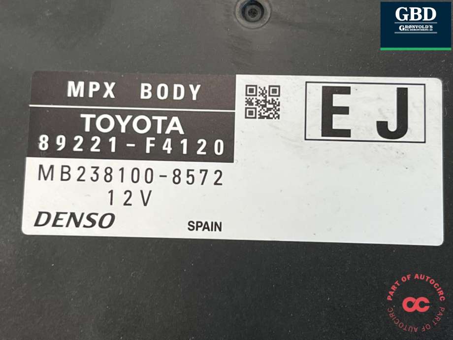Styreenhet comfort (BCM) til Toyota C-HR 2016-->>  (82730F4010|MB2381008572|89221F4120)