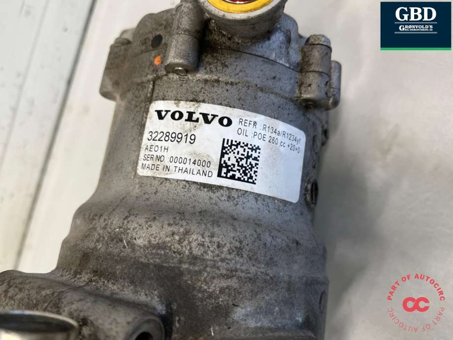 Aircondition kompressor elbil til Volvo XC40 2018-2024  (36011733|)