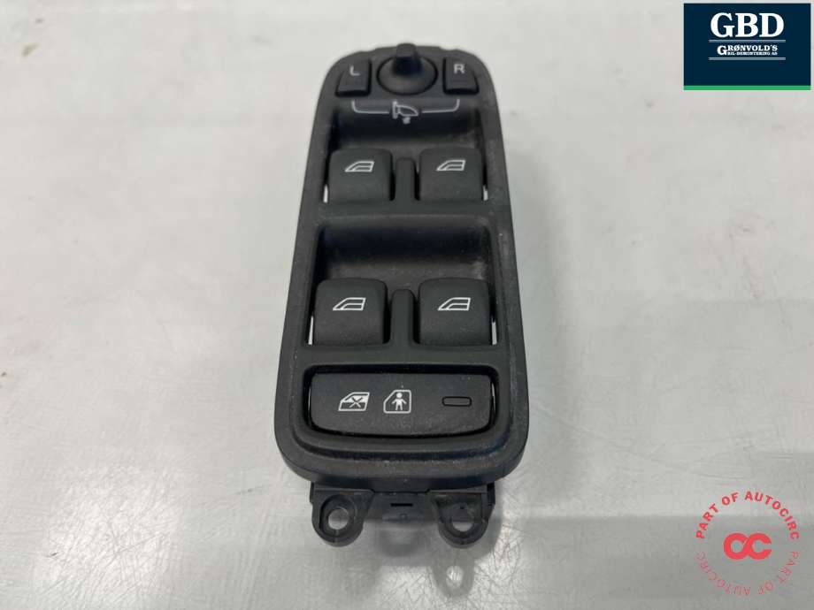 Bryter ruteheis førerdørspanel til Volvo S60 2010-2014 (Type II, Fase 1) (31334348|)