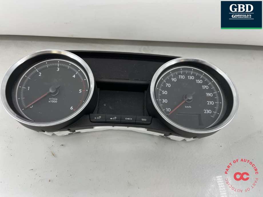 Instrumentpanel til Peugeot 508, 2011-2014 (Type I, Fase 1)  (98 248 421 80)