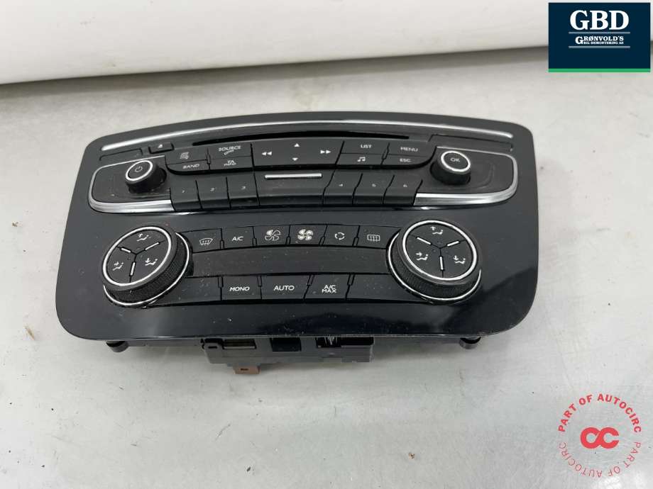 Varmeapparat betjening til Peugeot 508, 2011-2014 (Type I, Fase 1)  (98 023 792 XZ)