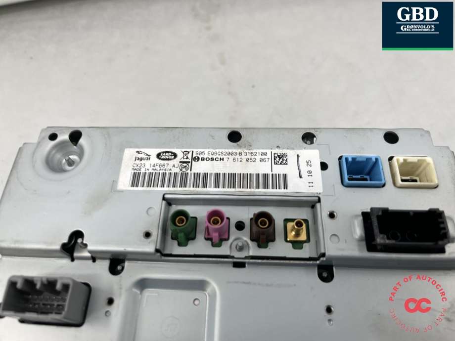 Bilstereo til Jaguar XF 2008-2015 (X250) (X250) (C2Z31456|CX2310E889AS|C2Z22434| CX2314F667AJ)