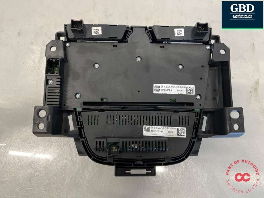 Bilstereo betjeningspanel til Opel Astra J 2010-2015  (13360091|13346050|)