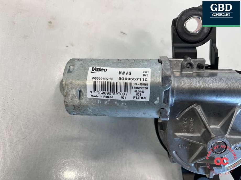 Viskermotor bakrute til Seat Mii electric 2019-->>  (5G0 955 711 D|5G0 955 711 C|)