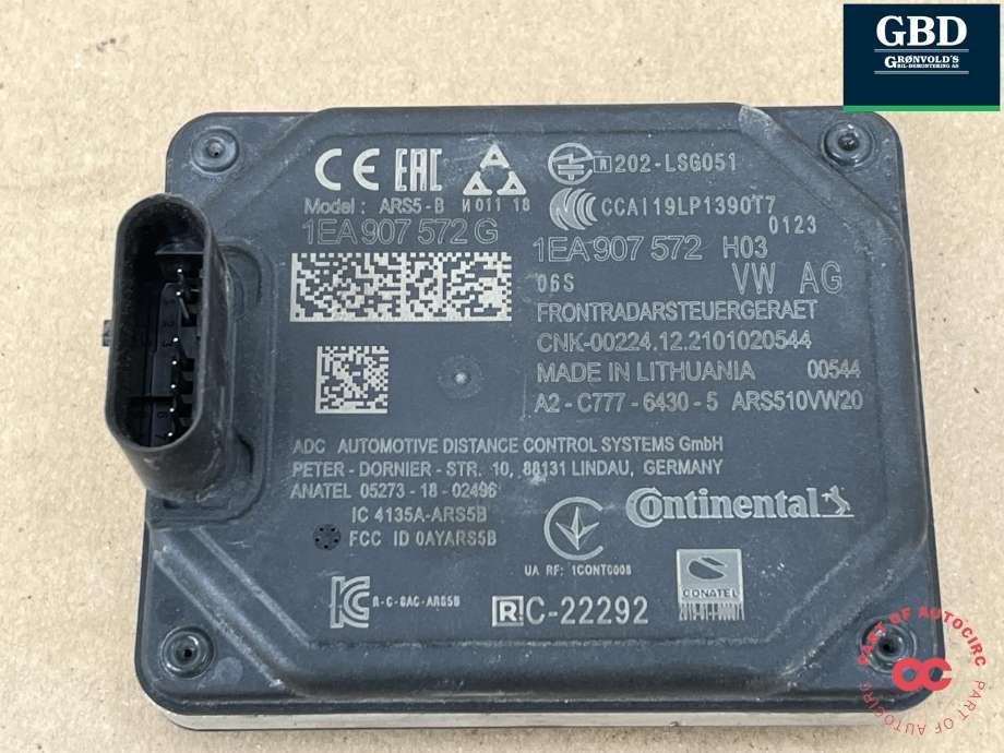 Sensor radar til Cupra Born 2022-->>  (1EA 907 572 H|)