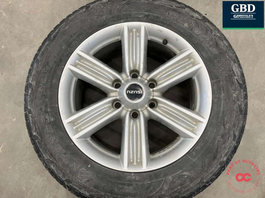 Hjulsett aluminium sommer til Isuzu D-Max 2017-2020 (Type II, Fase 2)  (ANTARES MAJORIS R1|235-65R18 106S|PROD 2519 3|5MM|J18X7J DOT 33)