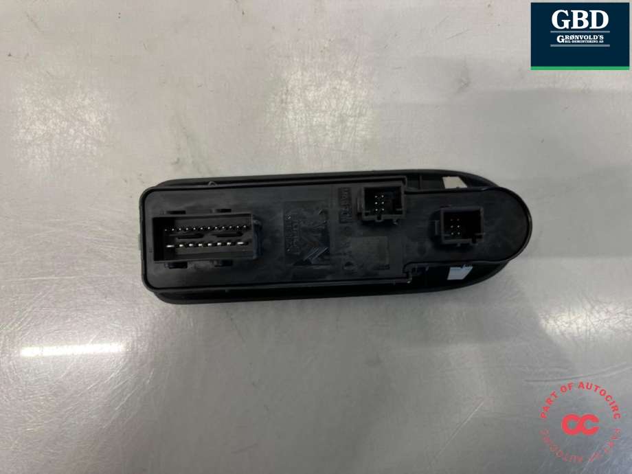 Bryter ruteheis førerdørspanel til Peugeot 508 2011-2014 (Type I, Fase 1) (98 026 370 ZD|)