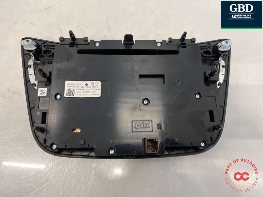 Varmeapparat betjening til Peugeot 508 2011-2014 (Type I, Fase 1) (98 023 793 XZ|)