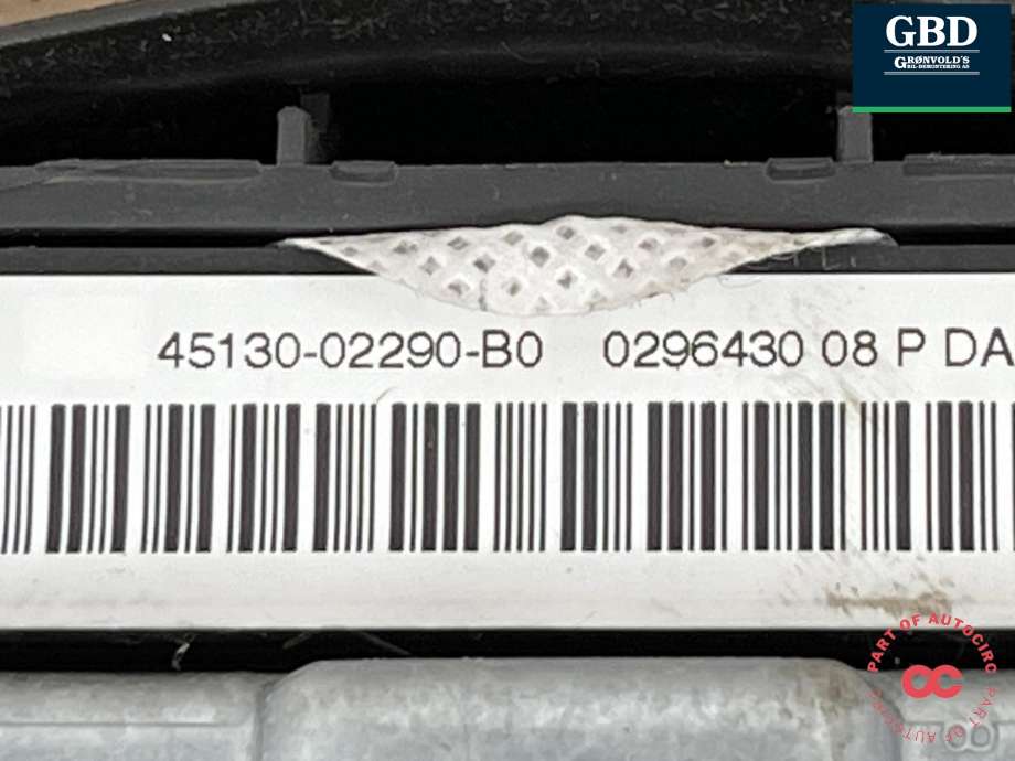 Airbag rattpute til Toyota Auris 2007-2010 (Type I, Fase 1) (4513002290B0|)