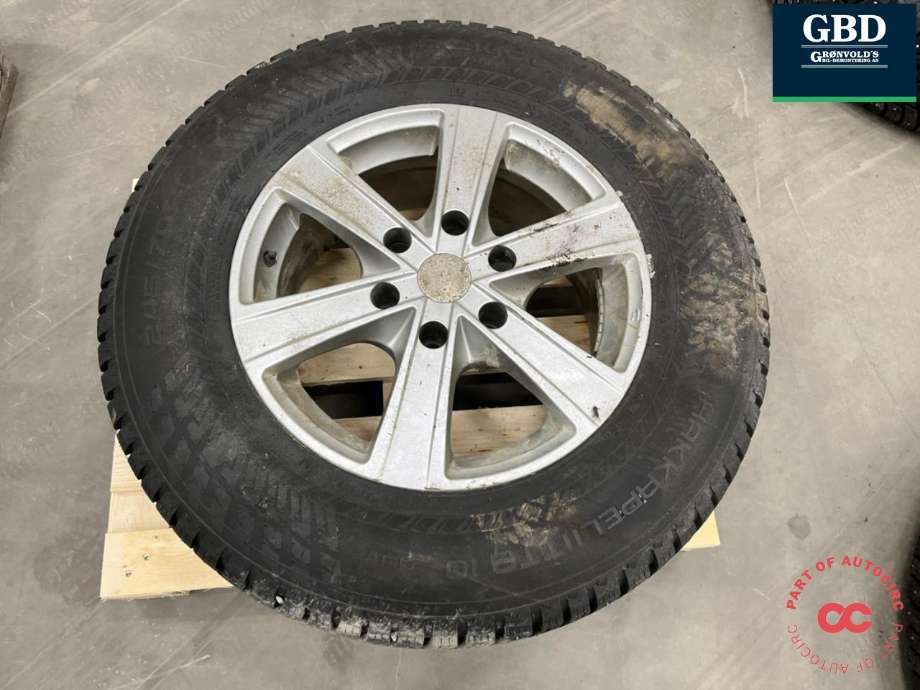 Hjulsett aluminium vinter til Isuzu D-Max 2017-2020 (Type II, Fase 2) (HAKKAPELITA|245-70-17|7|5JX17 ET 35|PROD 4022 9MM)