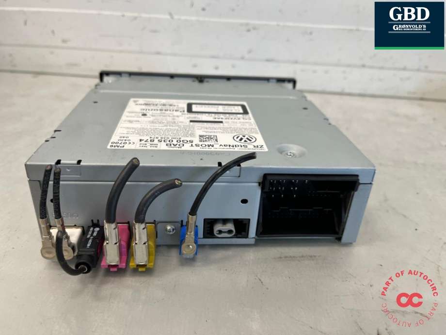 Bilstereo til VW Golf VII 2012-2017 (Fase 1)  (5G0 035 874|5G0 035 874  X|)
