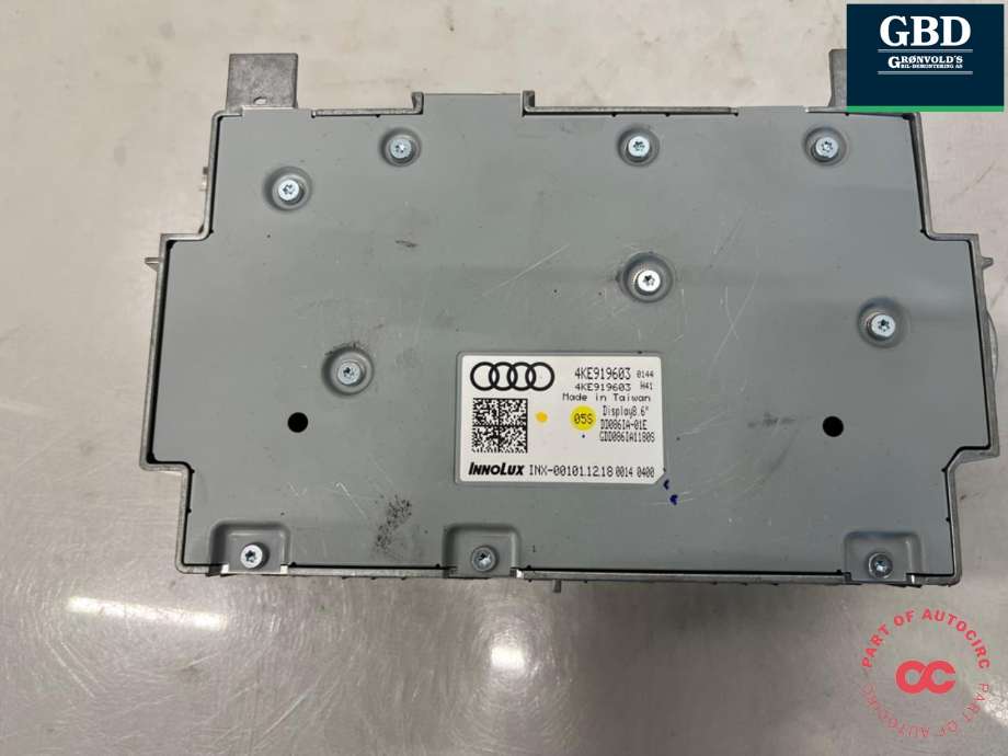 Varmeapparat betjening til Audi e-tron 2018-->>  (4KE 919 603|)