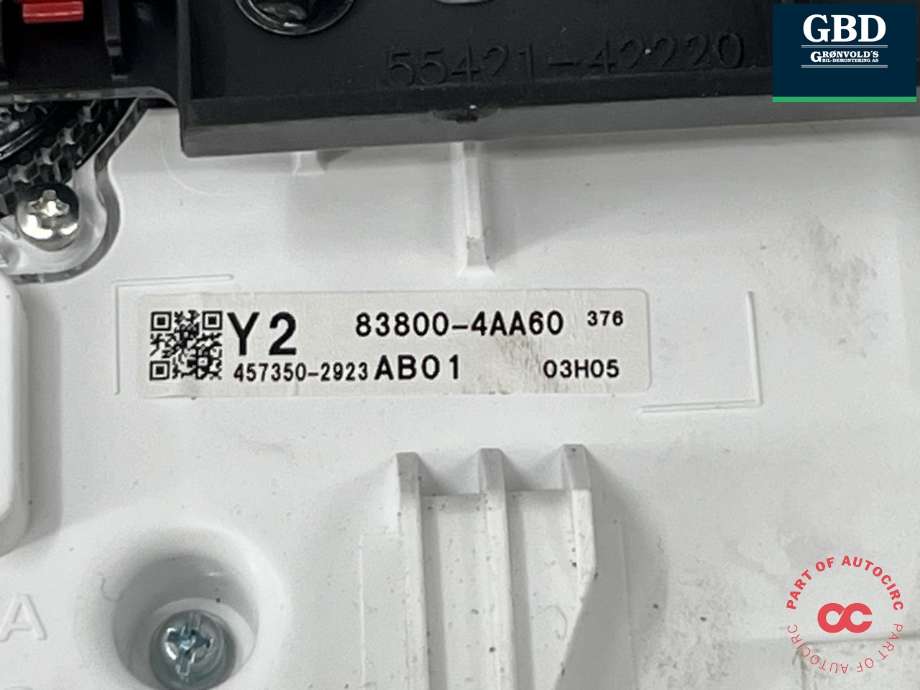 Instrumentpanel til Toyota bZ4X 2022-->> (838004AA61|838004AA60|)