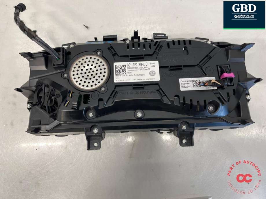Instrumentpanel til VW Passat 2015-2019 (Fase 1) (B8) (B8) (3G1 920 794 C|)