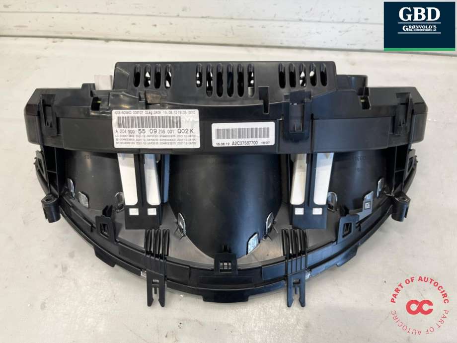 Instrumentpanel til Mercedes GLK 2008-2015 (X204) (X204) (A 204 900 62 13|A 204 900 55 09|)
