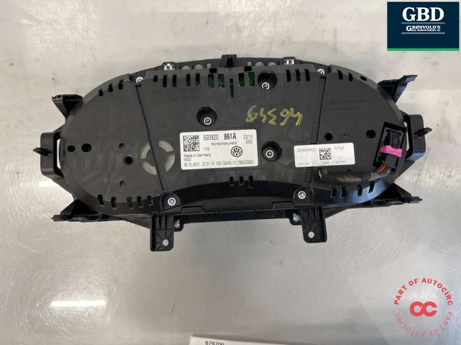 Instrumentpanel til VW Golf VII 2012-2017 (Fase 1)  (5G0 920 861 A|5G0920 861 A|)