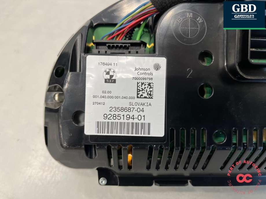Instrumentpanel til BMW X3 2010-2017 (F25) (F25) (62 10 9 358 981|9285194 01|)