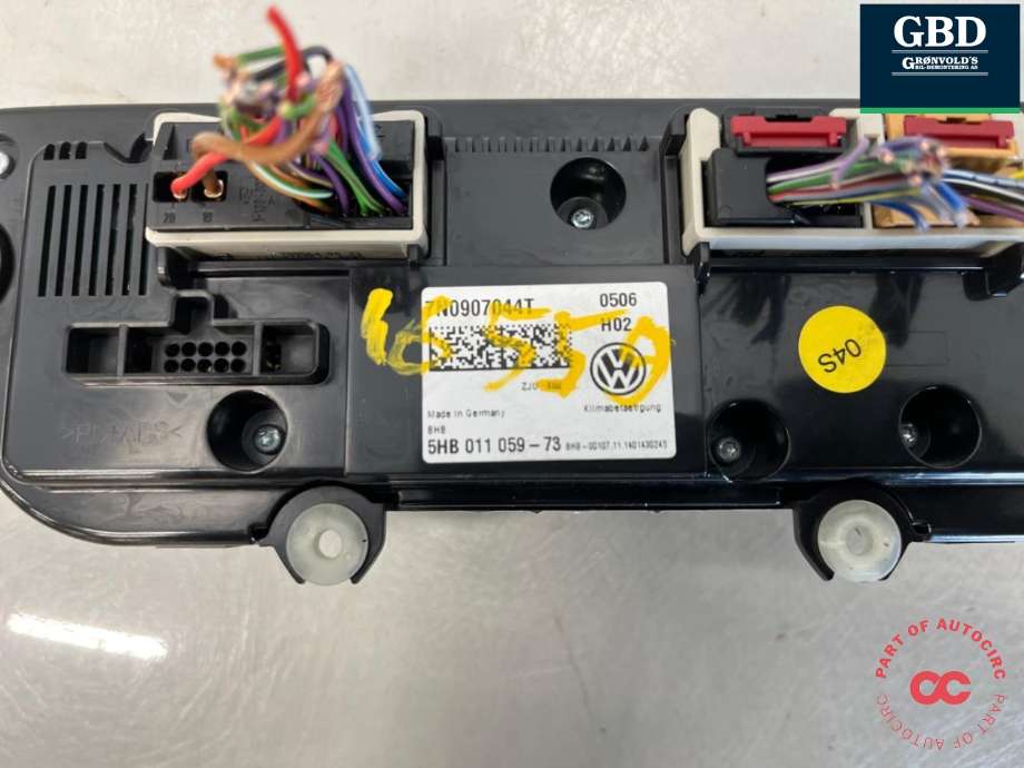 Varmeapparat betjening til VW Sharan 2010-->> (Type II) (7N0 907 044 T|7N0 907 044 T ZJU|7N0 907 044 BB ZJU)
