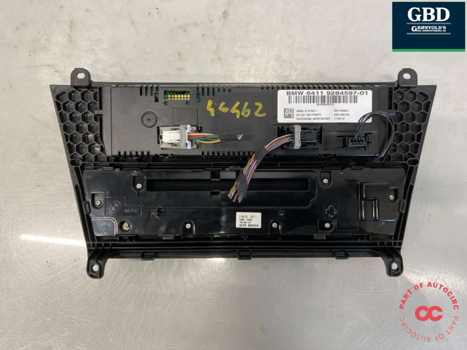Bilstereo betjeningspanel til BMW X3 2010-2017 (F25) (F25) (61 31 9 351 155|)