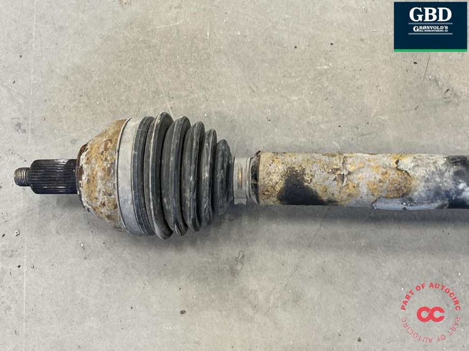 Drivaksel høyre foran, diesel/manuell til Audi A1 2010-2014 (Type I, Fase 1)  (6R0 407 762 A|6R0 407 762 AX|)