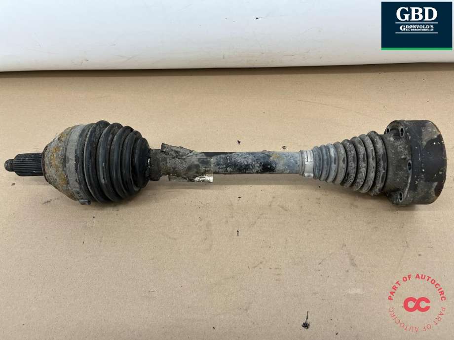 Drivaksel venstre foran, diesel/manuell til Audi A1 2010-2014 (Type I, Fase 1) (6R0 407 761 A|6R0 407 761 AX|)