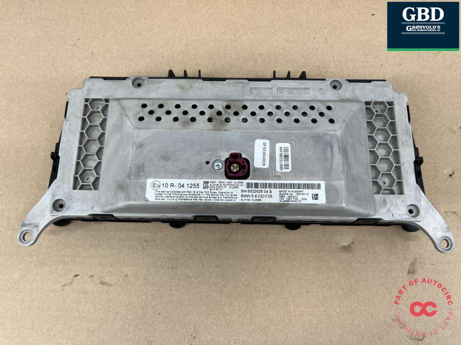 Bilstereo navigasjon skjerm til BMW X3 2010-2017 (F25) (F25) (65 50 6 822 625|10R041255|)