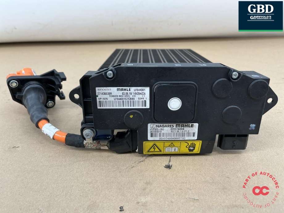 Varmeapparat PTC-heater til Renault Zoe 2019-->> (Fase 2) (271437720R|271430038R|)