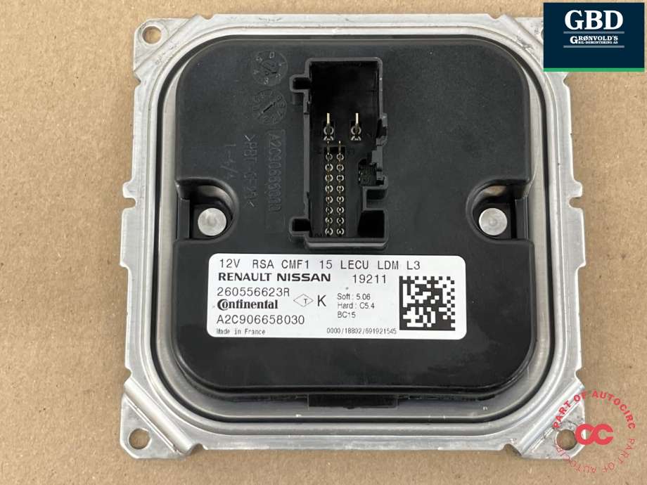 Styreenhet xenon/ballast til Renault Zoe, 2019-->> (Fase 2)  (260556623R)