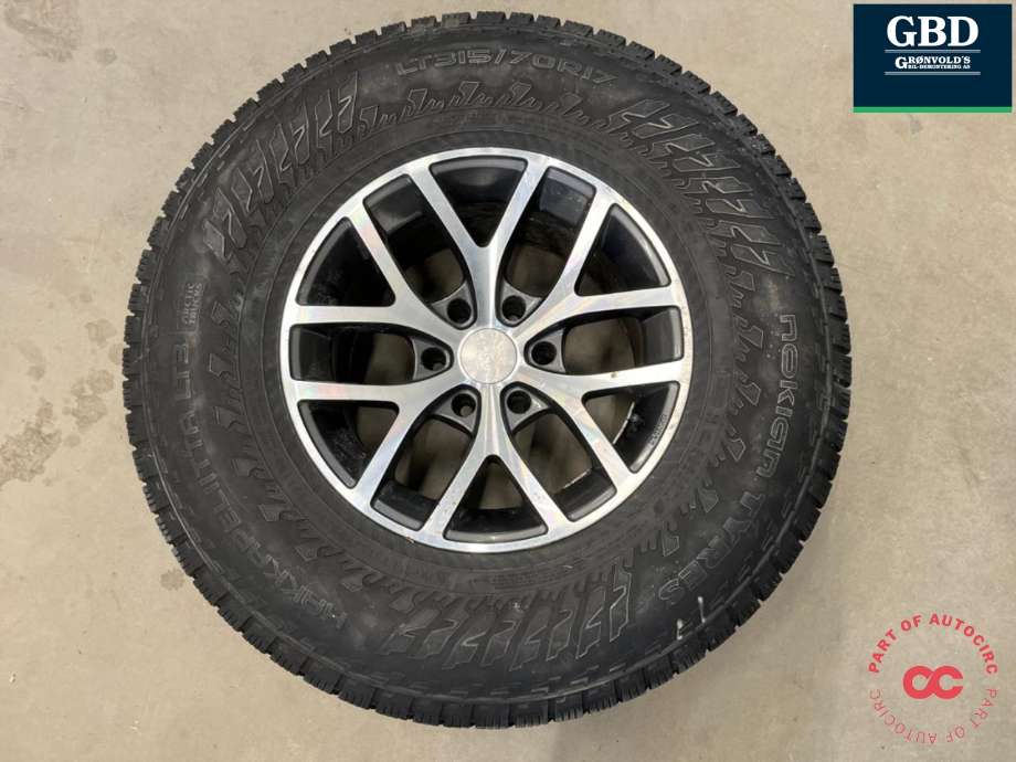 Hjulsett aluminium vinter til Isuzu D-Max 2012-2017 (Type II, Fase 1) (NOKIAN HAKKAPELIITTA|315-70R17|PROD 4321 10|10MM|ET25)