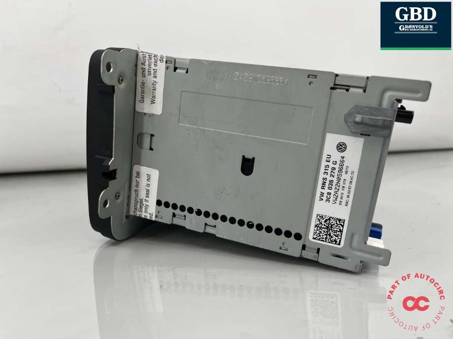 Bilstereo til VW Sharan 2010-->> (Type II)  (3C8 035 279 G|3C8 035 279 GX|)