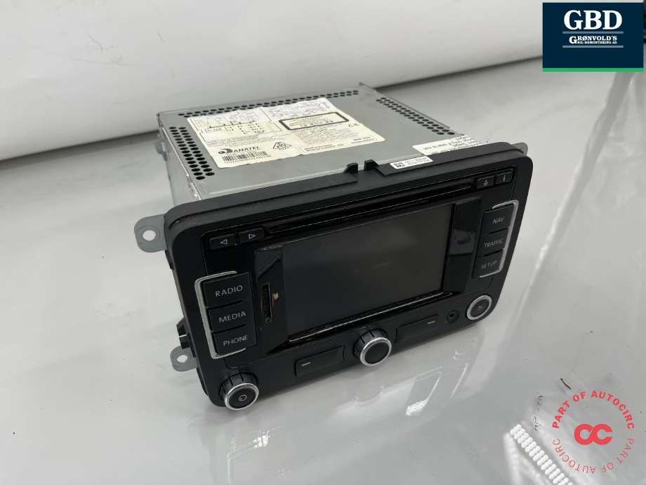 Bilstereo til VW Sharan 2010-->> (Type II)  (3C8 035 279 G|3C8 035 279 GX|)