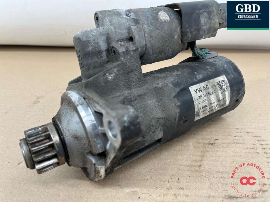 Starter diesel til VW Sharan 2010-->> (Type II)  (02E 911 024 C  |02E 911 024 H  |02E 911 024 CX|0001153005|02E911024C)