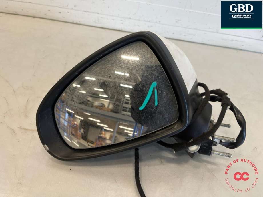 Speil venstre til Audi A1 2010-2014 (Type I, Fase 1) (8X1 857 409 K|8X1 857 409 K 9B9|8X1 857 409 R 9B9)