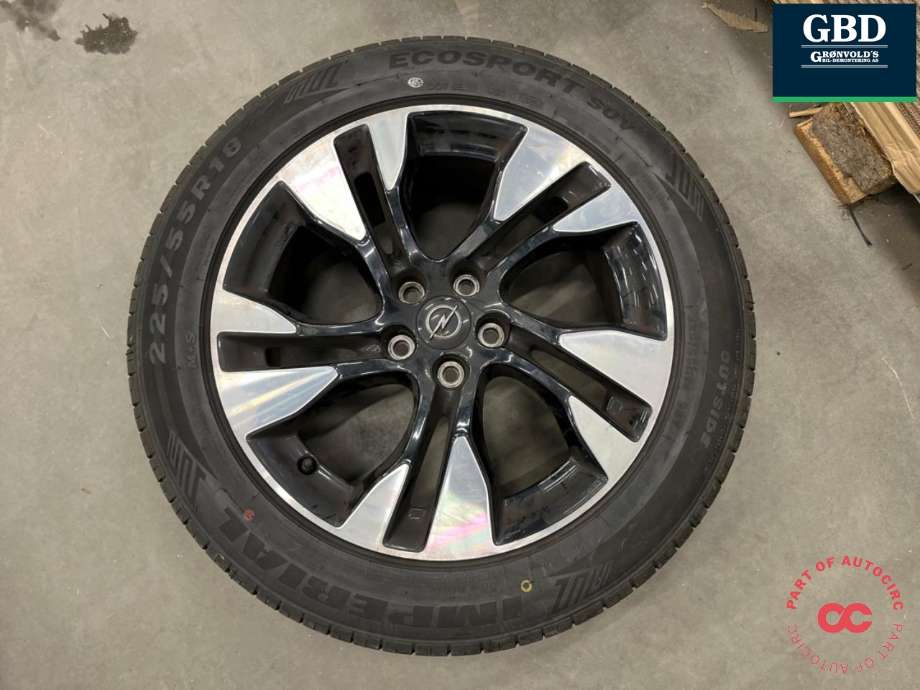 Hjulsett aluminium sommer til Opel Grandland X, 2017-->> (IMPERIAL|225-55R18)