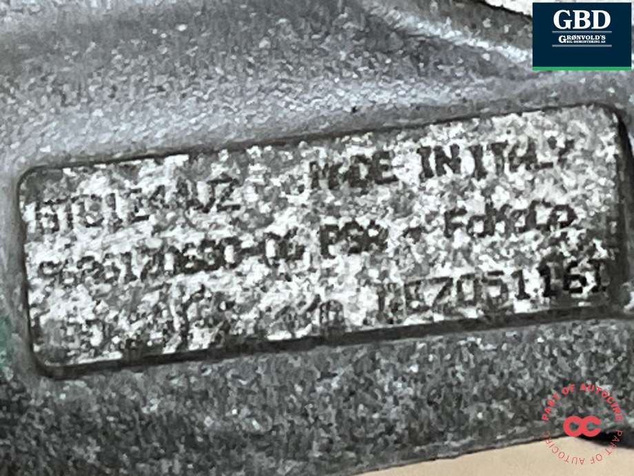 Turbo til Citroën C4, Picasso 2013-2018 (Type II) (0375 P7|0375 P8|968612068006)