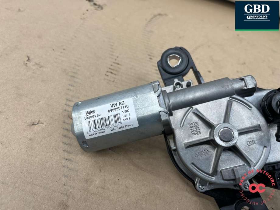 Viskermotor bakrute til Audi Q4 e-tron 2021-->> (8V0 955 711 E|8V0 955 711 C|)