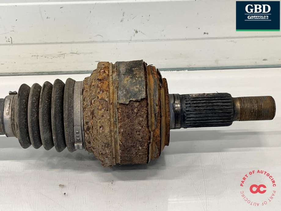 Drivaksel venstre bak, diesel/automat til Audi Q7 2010-2015 (Type I, Fase 2)  (7L8 501 201 B|7L8 501 201 BX|)