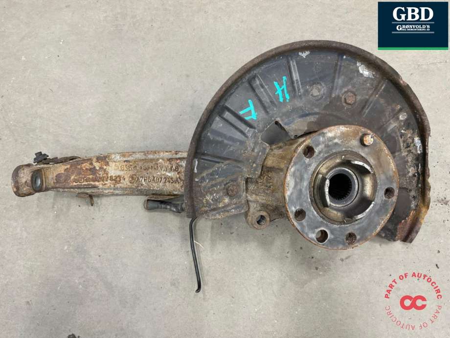 Hjulspindel høyre foran til Audi Q7, 2010-2015 (Type I, Fase 2)  (7L8 407 258 B)