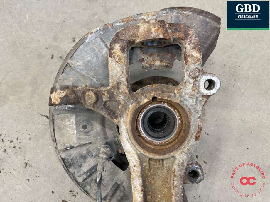 Hjulspindel venstre foran til Audi Q7 2010-2015 (Type I, Fase 2)  (7L8 407 257 B|)