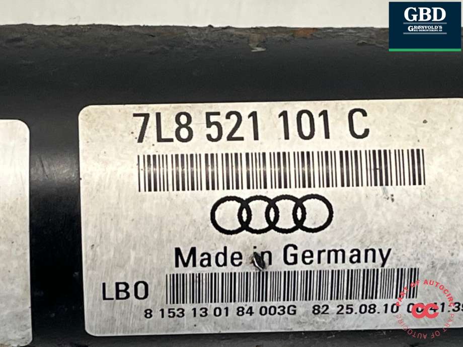 Mellomaksel fremre til Audi Q7 2010-2015 (Type I, Fase 2) (7L8 521 101 C|)