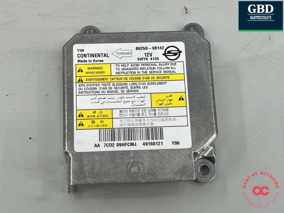 Styreenhet airbag hovedsensor til SsangYong Rexton W 2014-2017 (Y290) (Y290) (8625008142|)