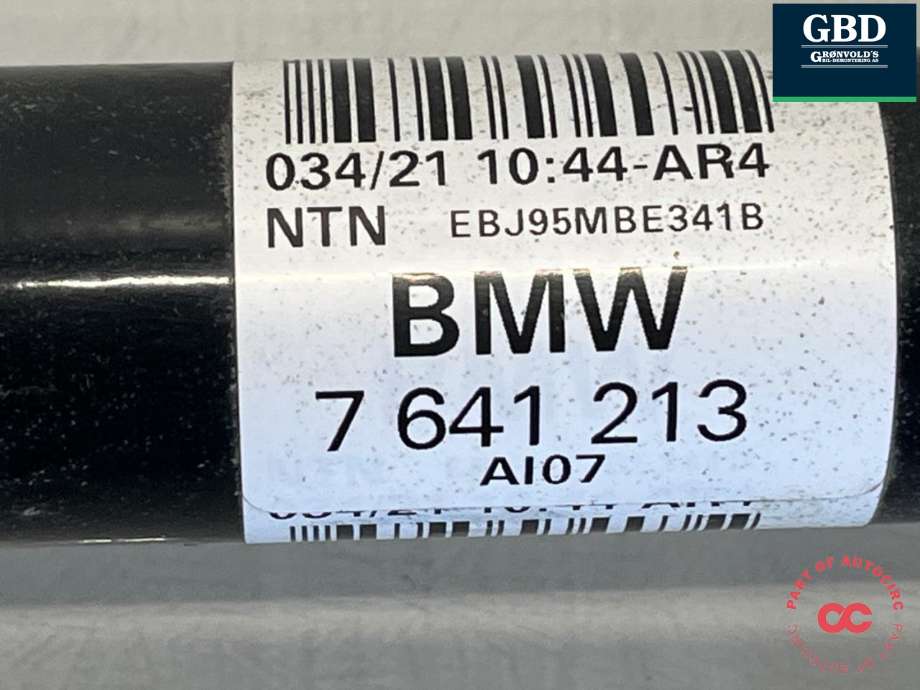 Drivaksel venstre bak, elbil til BMW i3 2013-2022  (33 20 7 641 213|7641213|)