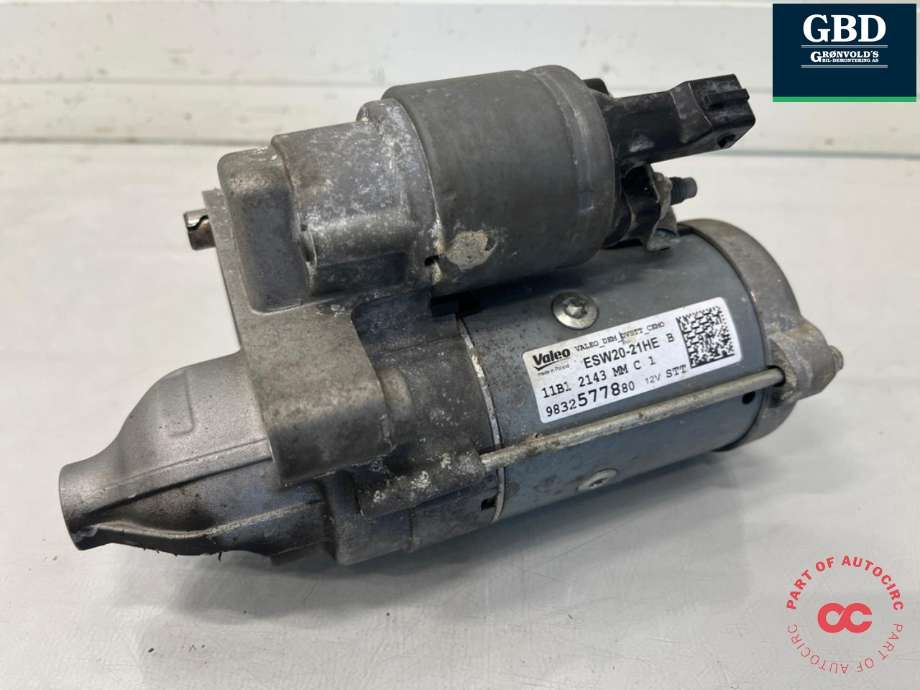 Starter diesel til Opel Grandland X, 2017-->> (98 325 778 80)