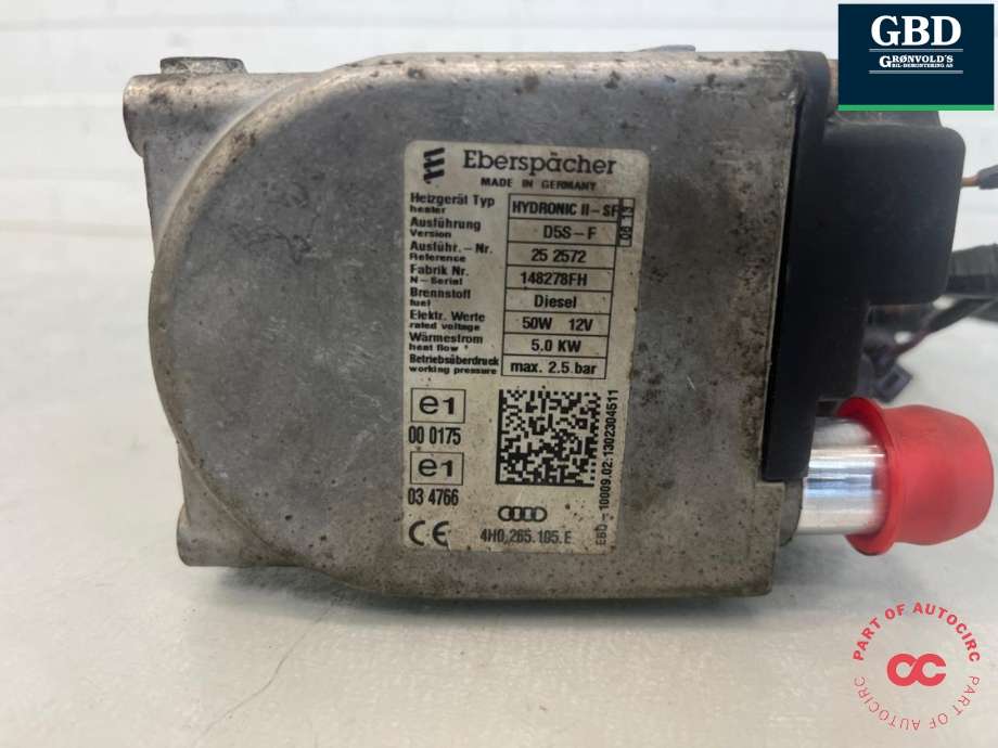 Dieselvarmer til Audi Q5 2012-2017 (Type I, Fase 2) (4H0 265 105 E|)