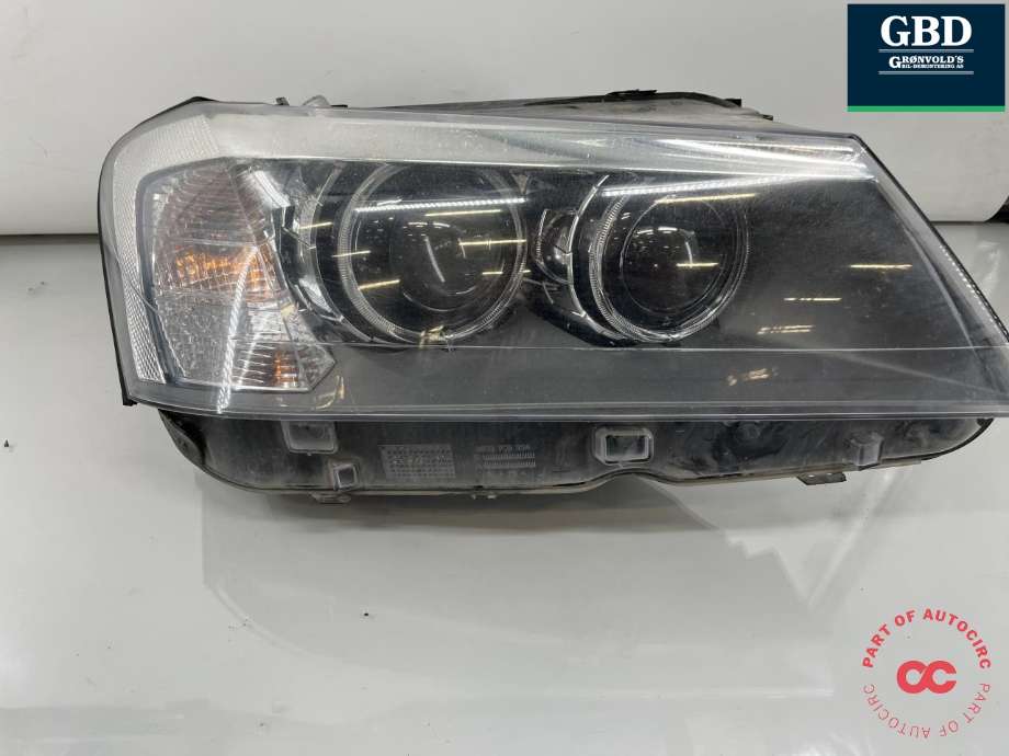 Frontlykt høyre xenon til BMW X3, 2010-2017 (F25) (F25) (63 11 7 276 992)