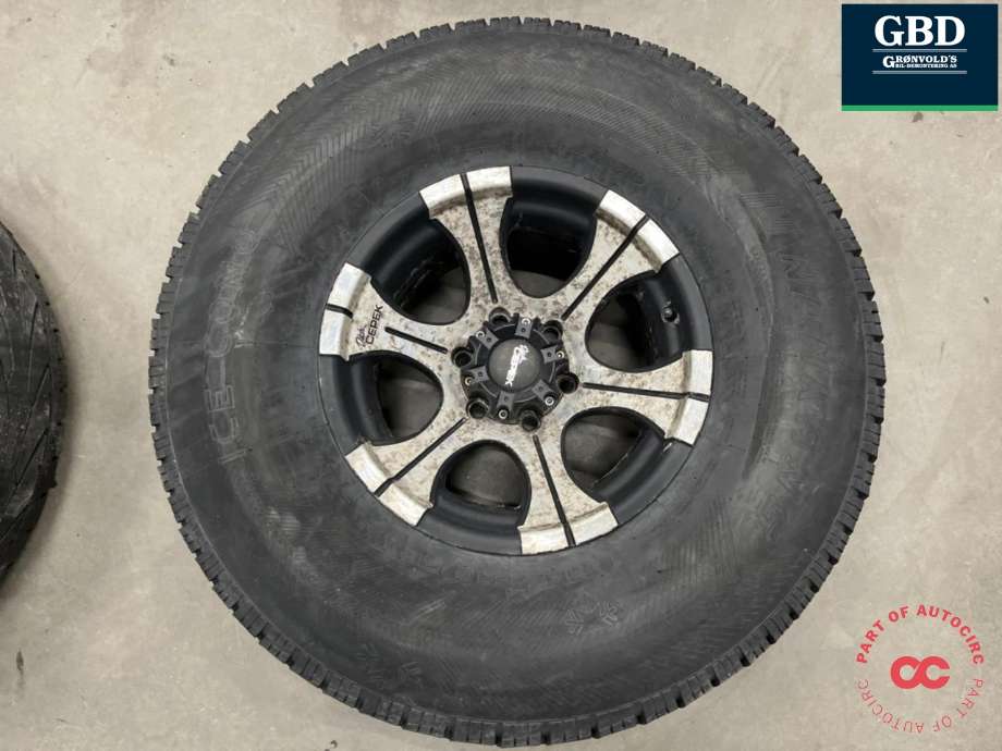 Hjulsett aluminium vinter til Isuzu D-Max, 2012-2017 (Type II, Fase 1)  (NANKANG|315-75R16)