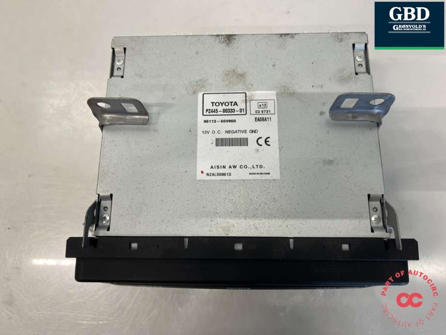 Bilstereo navigasjon til Toyota Avensis 2009-2015 (Type III, Fase 1) (8612005180|PZ4450033301|8611360V860)