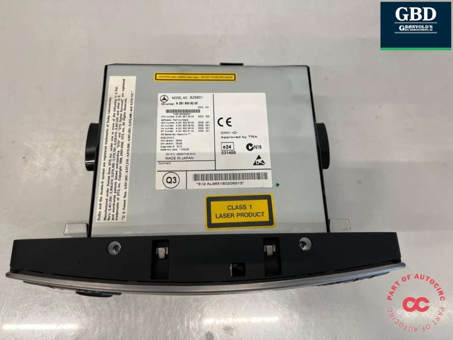 Bilstereo navigasjon til Mercedes R-Klasse 2006-2013 (W251) (W251) (A 251 900 77 00|A 251 900 52 00|)